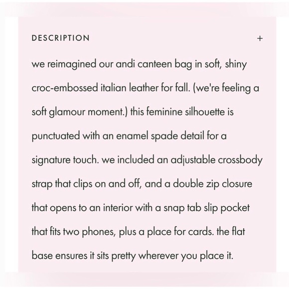 BNWT Kate Spade Andi metallic croc embossed leather bag - Picture 12 of 14